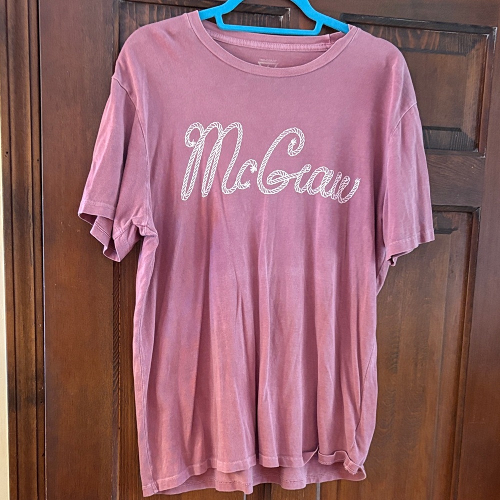 Lucky Brand Pink/light red Tim Mcgraw tee sz M